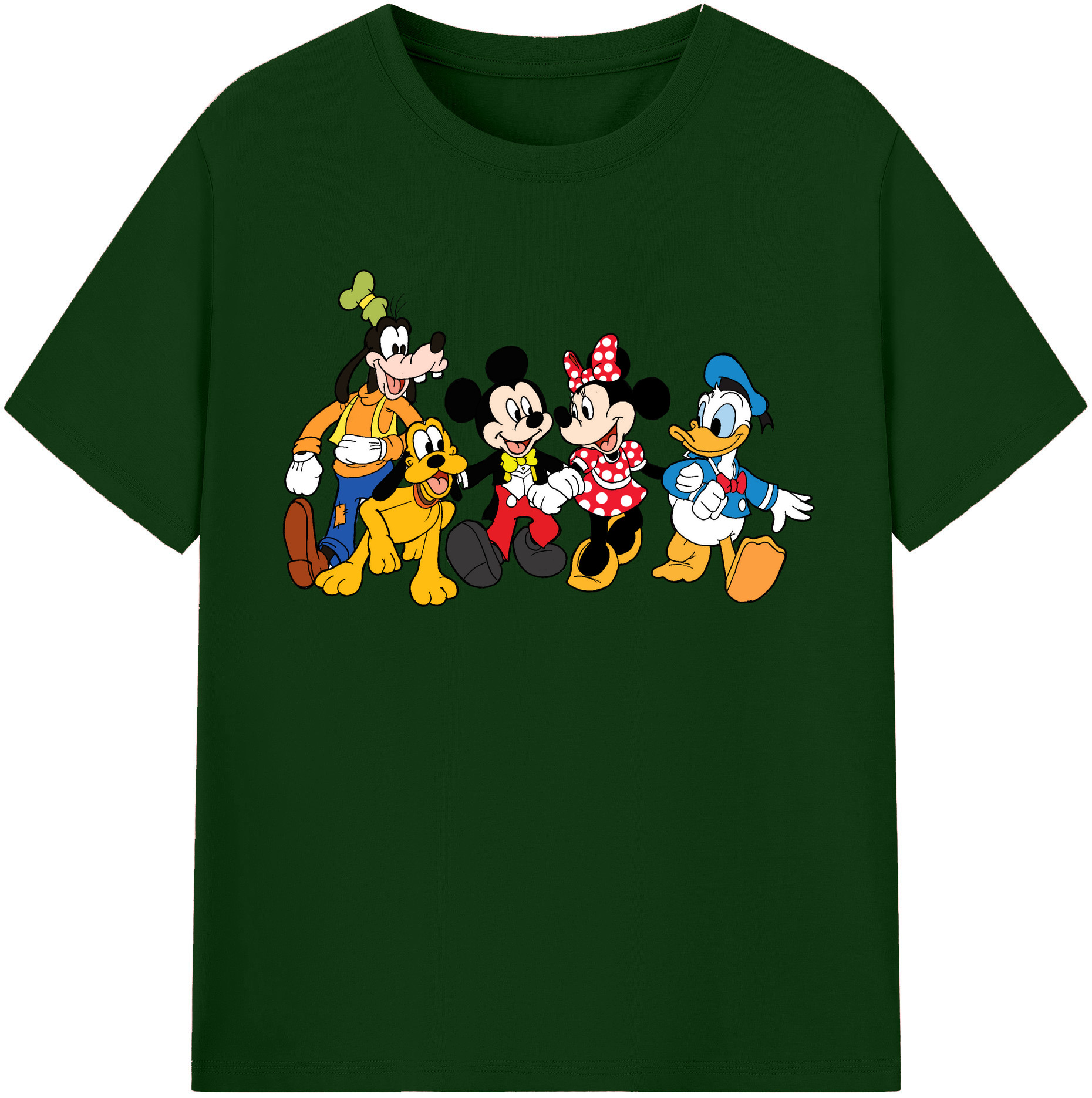 （画像用） ミッキーマウス Mickey Mouse 綿100％半袖Tシャツ（フロントプリント）